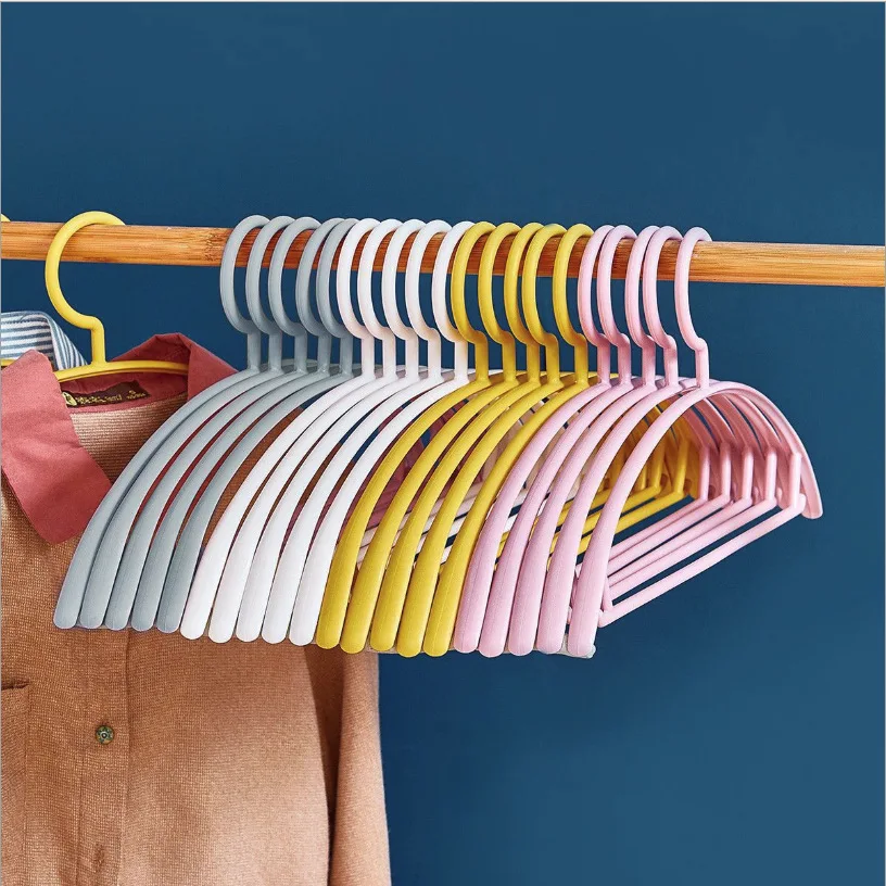 

Plastic Clothes Hanger 20pcs Shirt Trousers Clothing Racks Space Saver Hangers for Closet Storage Organizer Wet & Dry Household