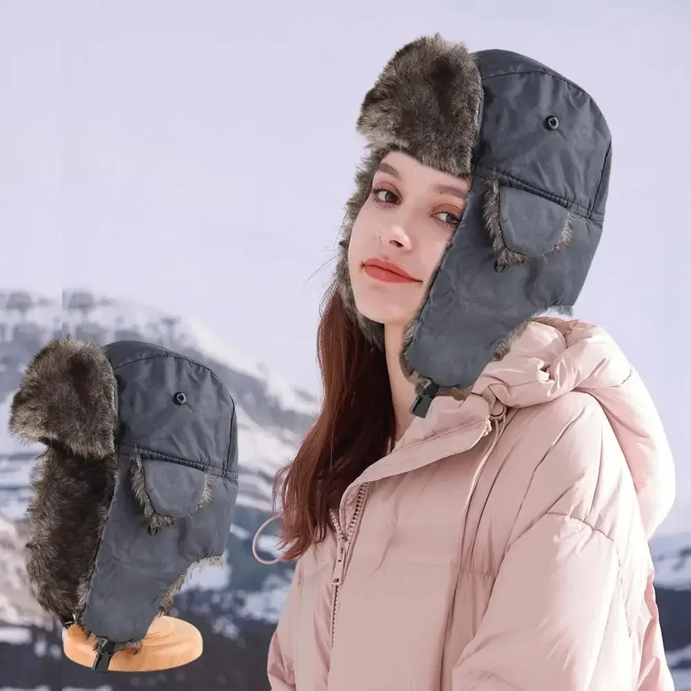 Unisex Winter Ski Lei Feng Hat with Velvet Lining 1