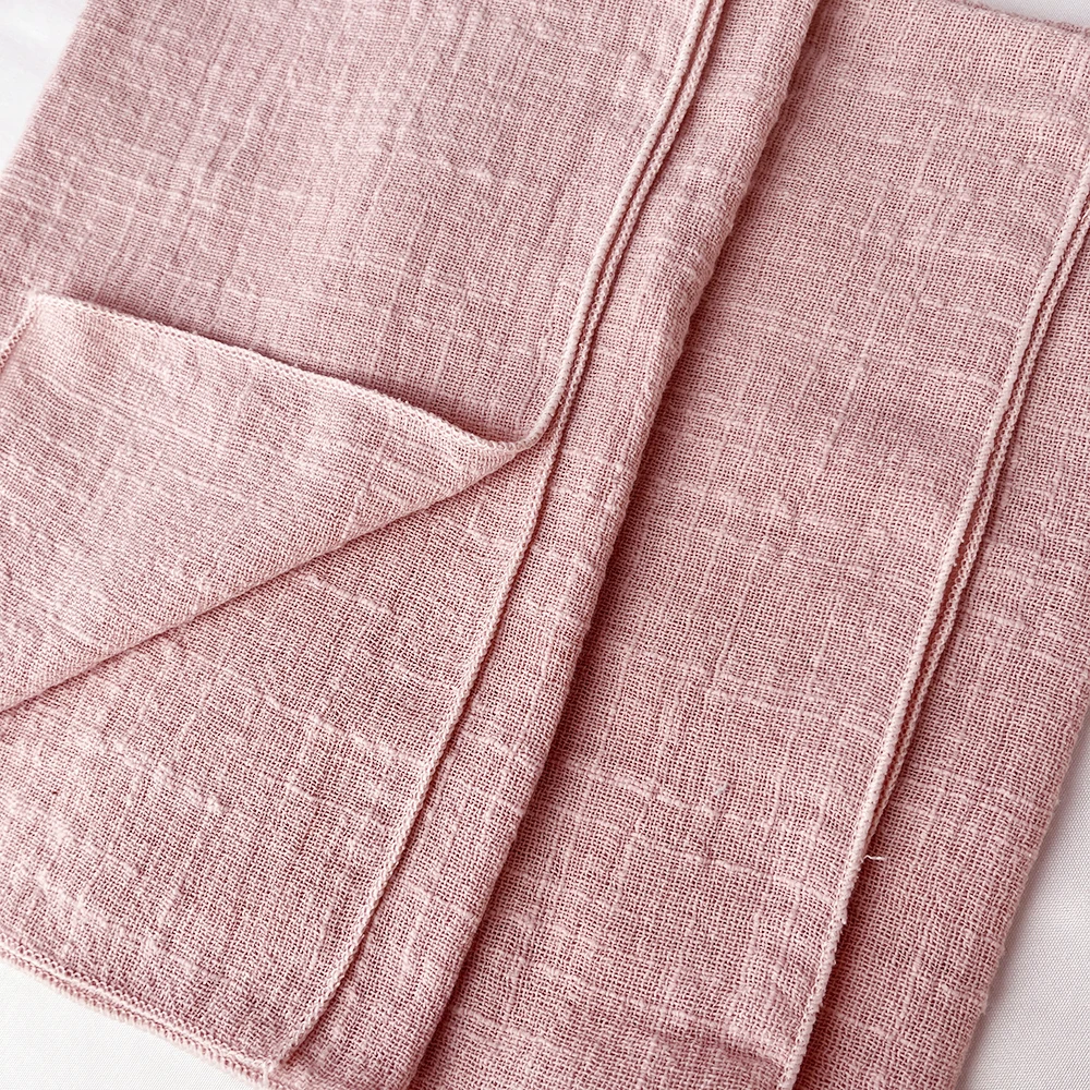 Set of6 Cotton Cloth Napkins Gauze 30x30cm Fabric for Wedding Decor Everyday Use Dinner Tea Towel Table Village Christmas Napkin 5