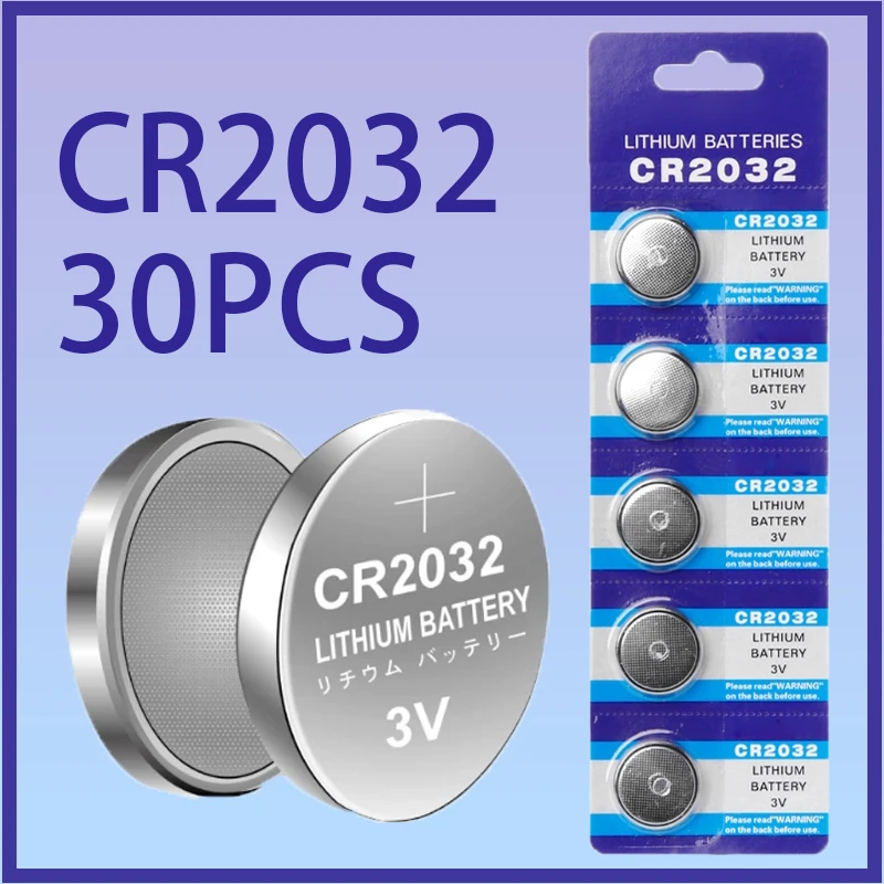 

CR 2032 3V Lithuim Cell Button BR2032 DL2032 ECR2032 CR2032 Cell Electronic Li-ion Batteries Watch Car Coin Batteries Control