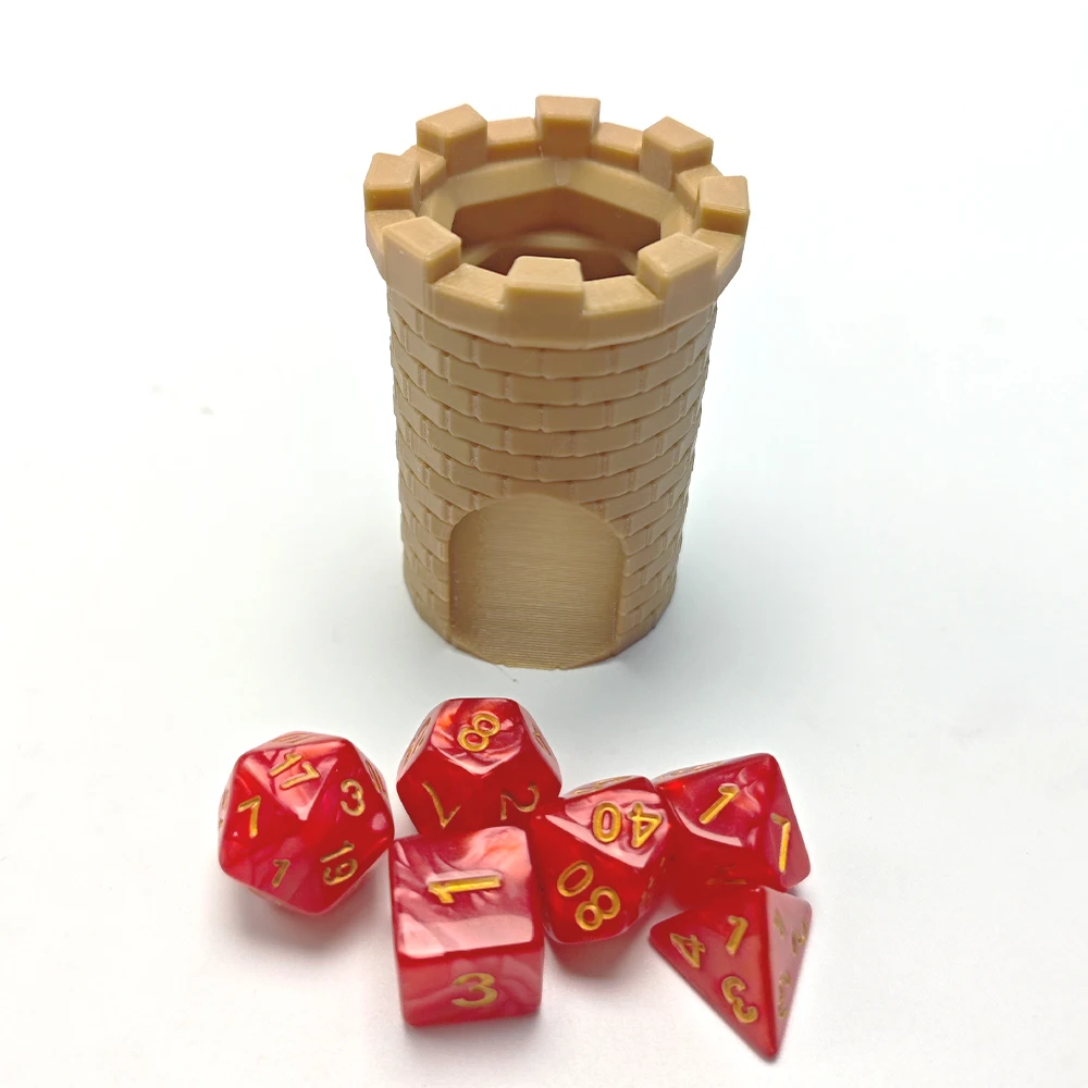 portable mini dice tower table game accessories run group props script DND COC board game tool
