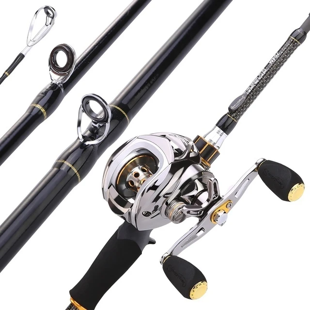 Sougayilang Telescopic Baitcaster Combo Fishing Rod and Reel Combo, Ultra  Light Baitcasting Fishing Reel for Travel Saltwater Freshwater and Beginner