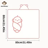 Baby Bath Towel Soft Warm Sleeping Swaddle Wrap for Girl Boy Coral Fleece Newborn Blanket Toddler Hooded Baby Stuff Bathrobe Bab 2