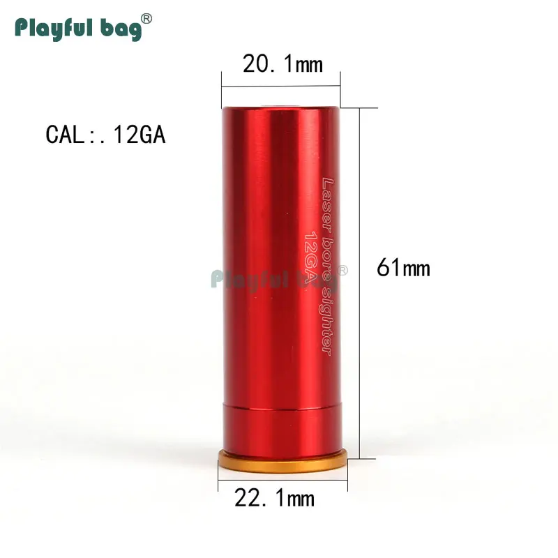 Tactical Red Laser Boresighter 20GA 12GA Calibration Hunting Sports Cartridge Bore Sight Training Scope Adjustment AQB134.1