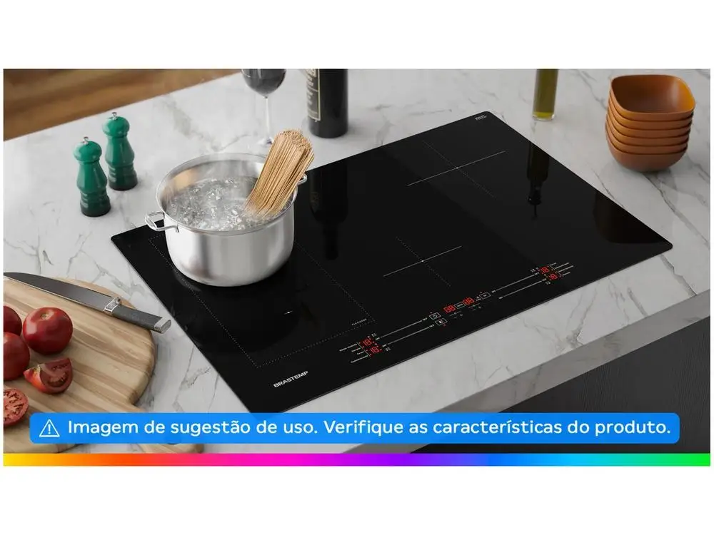 Cooktop 4 Bocas Indução Brastemp Vitrocerâmico 3