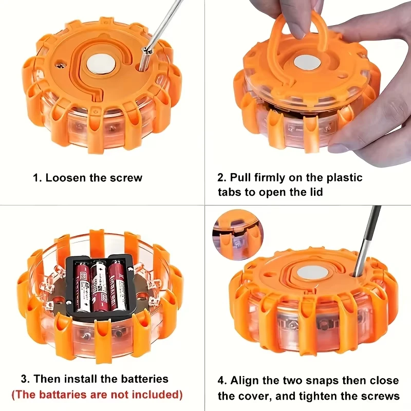Magnetic LED Strobe Warning Light Car Emergency Road Rescue Safety thumbnail 6