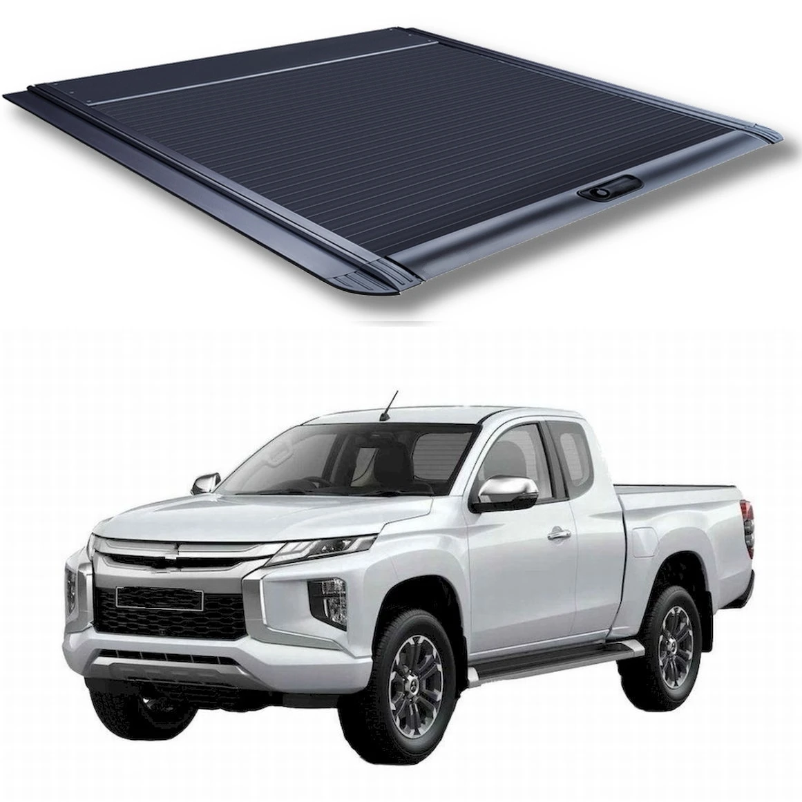 

Retractable aluminum roller shutter roll up tonneau cover for Mitsubishi L200 2011+ Long Bed 1.5cab