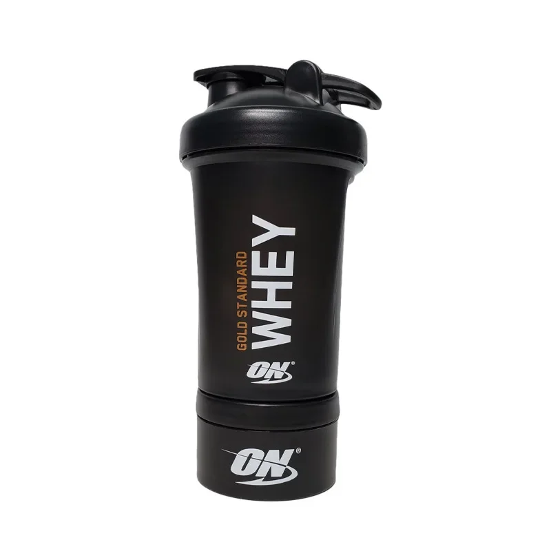 450ML Protein Powder Shake Cup with Ball Medicine Box Cup ON Fitness Large-capacity Plastic Cups Shaker Bottle Travel Bottle