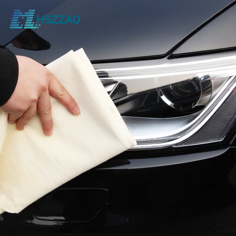 

Natural Chamois Leather Car Washing Towels Super Absorbent Car home Window Glass Drying Cleaning Cloth Quick Dry car wash towel