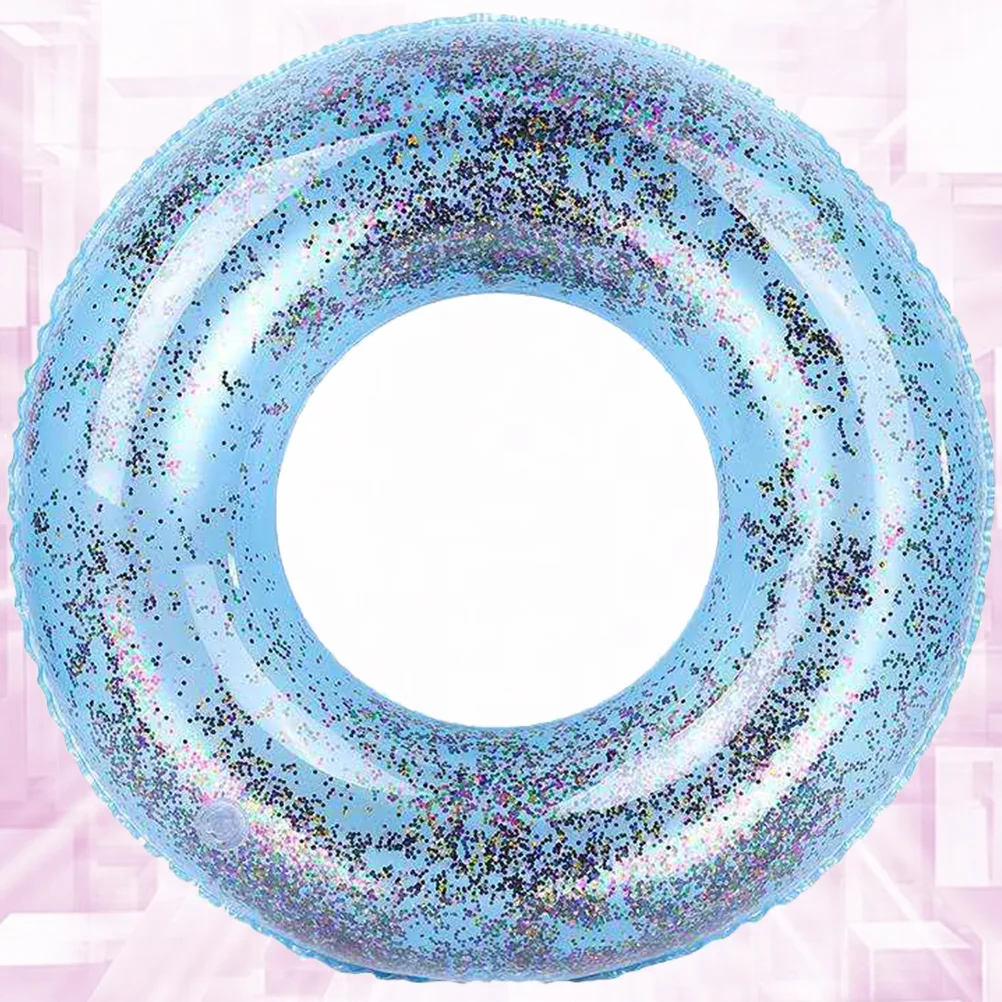 

Transparent Swimming Ring Sequin Water Underarm Ring Delicate PVC Floating Inflatable Ring Swimming Ring for Children