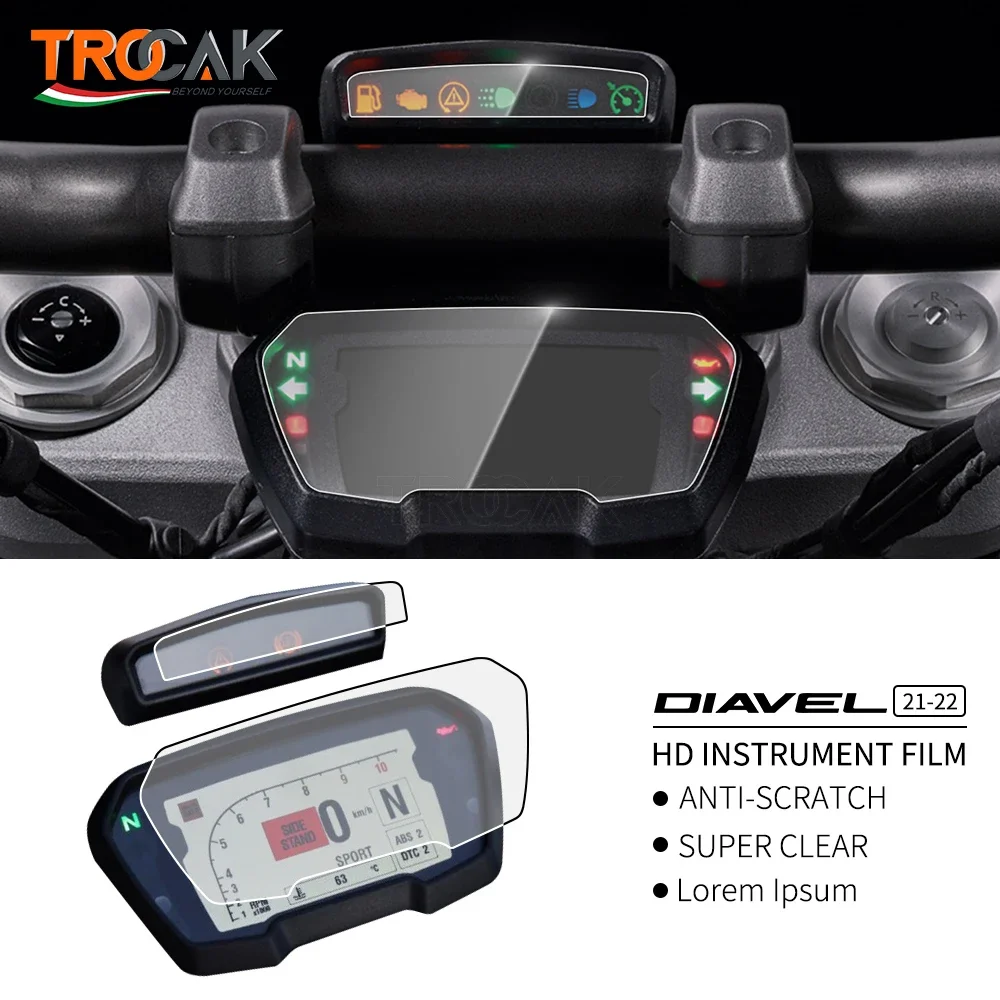 Premium Motorcycle Dashboard Screen Protector Film