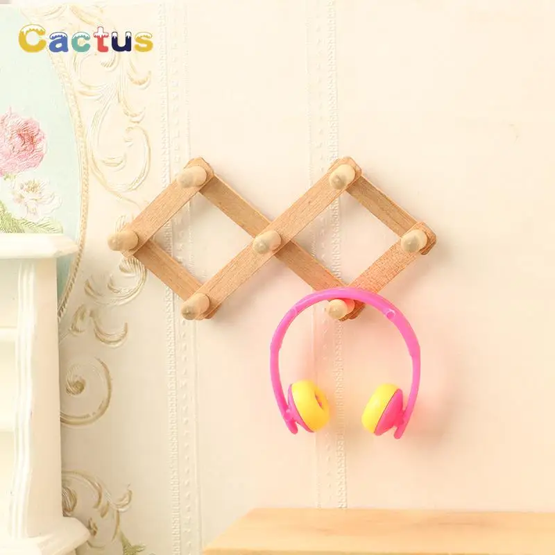 

1:12 миниатюрный складной крючок для кукольного домика, вешалка для одежды, настенная вешалка, крючок для мебели, декоративная игрушка, аксессуары для кукольного домика