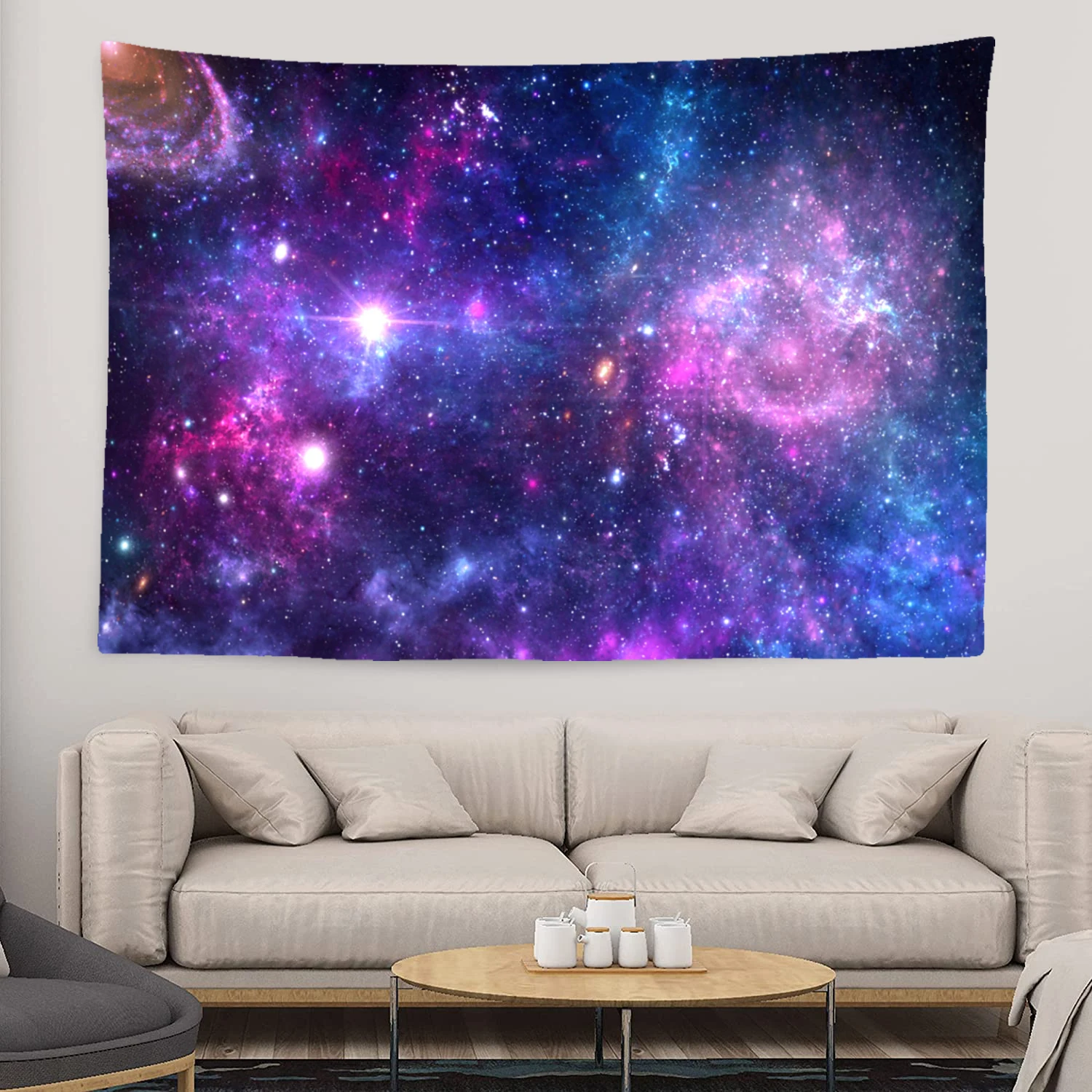 Star Galaxy Tapestry Dreamy Cloud Cover Wall Hanging Bohemian Hippie Witchcraft TAPIZ Art Dormitory Decor