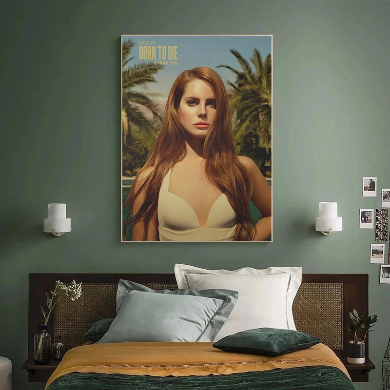 Singer Lana Del Rey Classic Music Album Covers Ultraviolence Lust for Life Poster Canvas Painting Wall Pictures Home Decor Gift