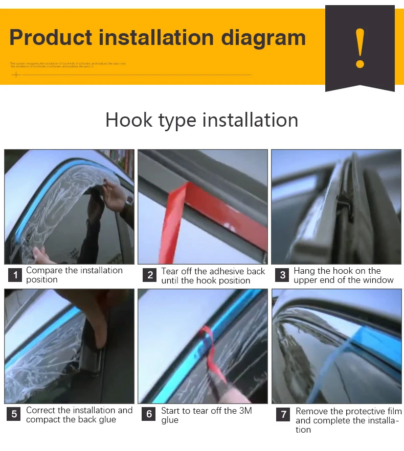 4 Pcs Car Window Visor Rain Protector Window Sun Rain Visor for MG4 4 EV Mulan EH32 Deflectors Auto Accessories