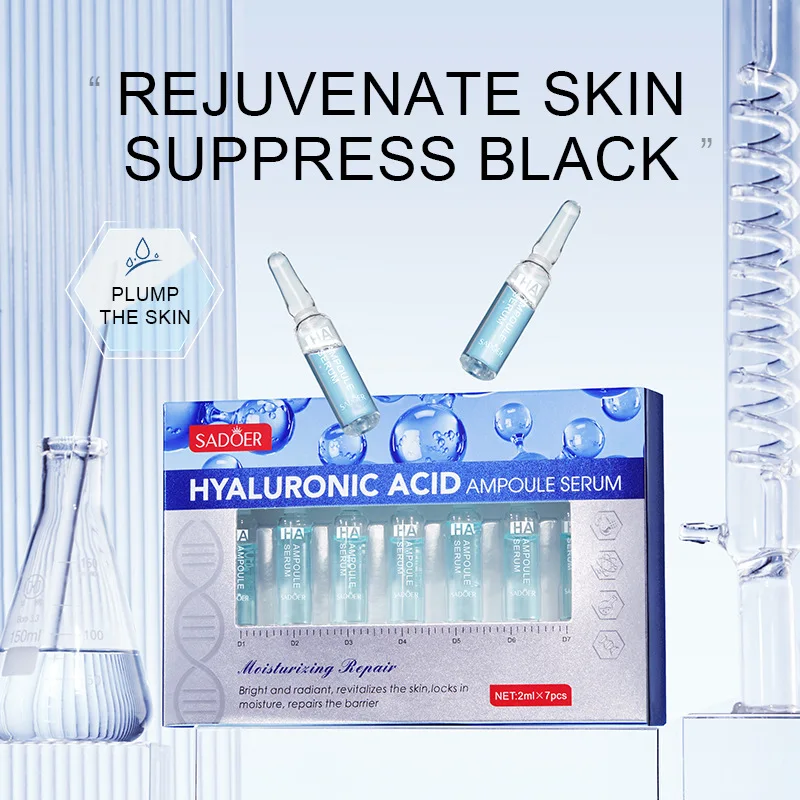 Sadoer Skin Care Hyaluronic Acid Liquid Serum Facial Moisturizing Lifting Glow Up нити для подтяжки лица Dermapen Serum 2ml*7Pcs 3