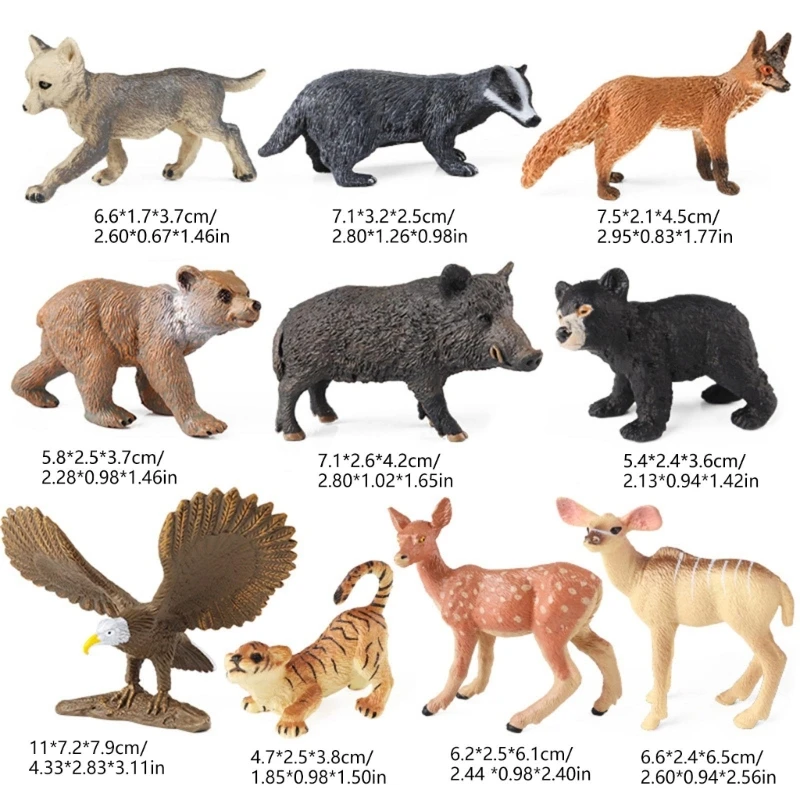 10/14/16 Simulation Animal Figurines Action Figures Collectible Toy for Toddlers 6