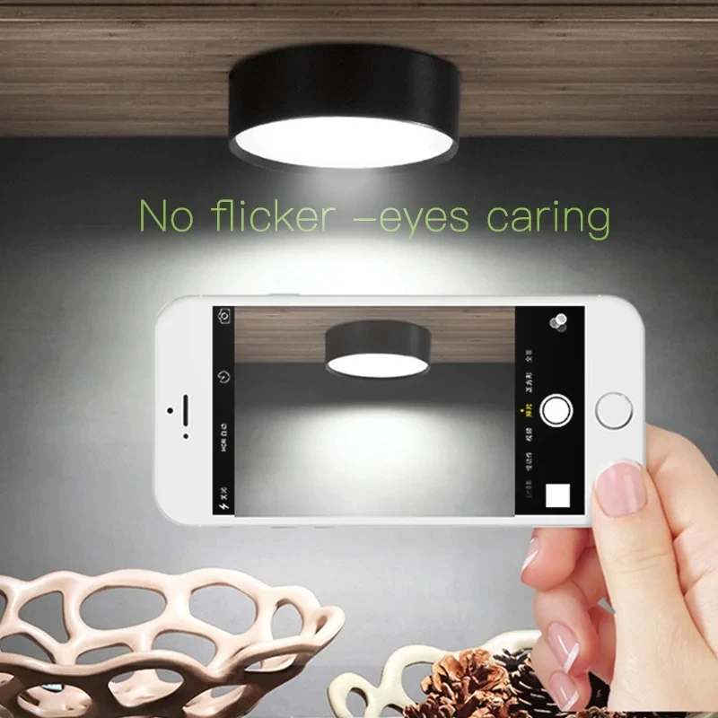 Description Picture 3 of itemTricolor LED Downlight 5W 10W 15W 25W Down Lamp Celing Light Round LED Spotlight 220V Panel Lights Indoor Lighting for Entrance