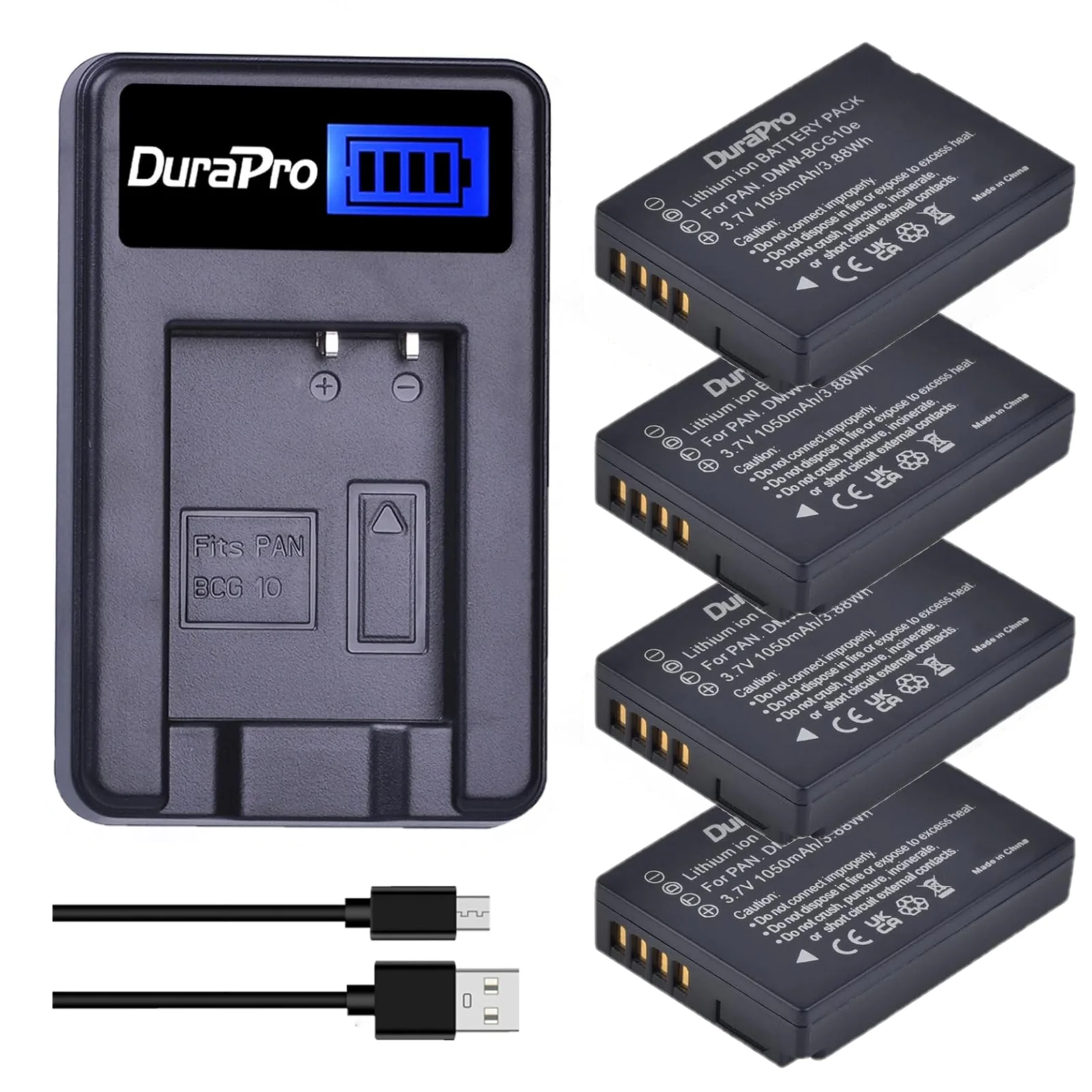 Batteria Ricambio Per Panasonic DMW-BCG10 - Compatibile Con Lumix ZS, TZ, Leica V-Lux - 1600mAh