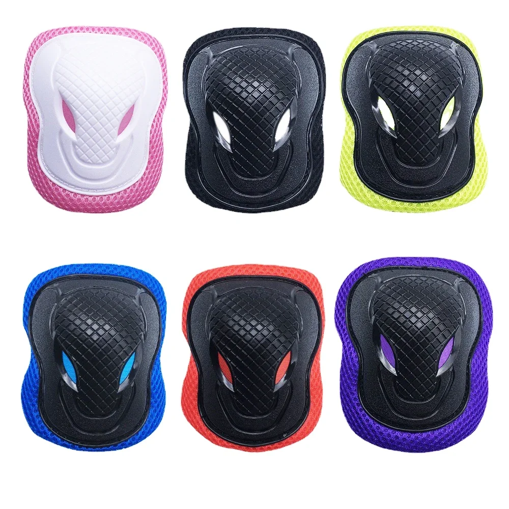6Pcs/Set Knee Elbow Wrist Guard Protective Sets, Kids Boy Girl Gear for Roller Skates Cycling Skateboard Skatings Scooter Riding