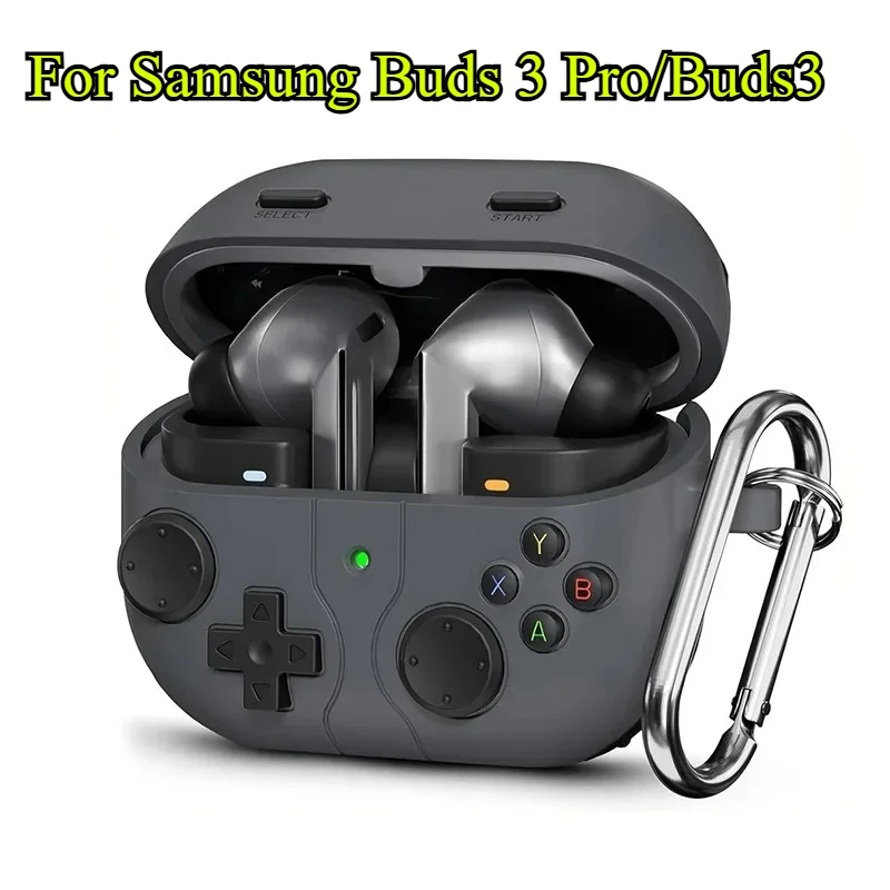 2025 삼성 갤럭시 버즈 3 프로(Buds3 Buzz 3 Pro)용 실리콘 케이스, 헤드폰 커버, 충격 방지 쉘, 클리닝 키트 포함