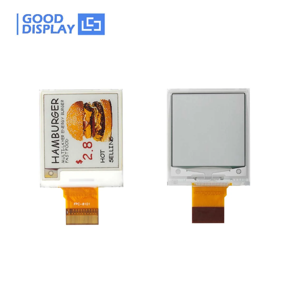 GooDisplay 1.54 inch E-paper four color yellow and red E-ink