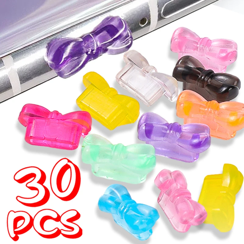 Ptwola Lot De 30 Bouchons Anti-poussière Colorés De Type C Pour Port De