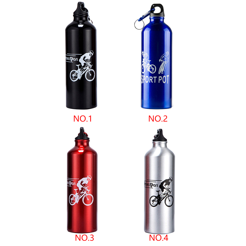 Cycling Camping Bicycle Outdoor Sports Aluminum Alloy Water Bottle Portable Metal Sport 750ml Bottle