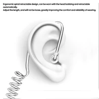 3.5mm Single Side Cell Phone Headset Single Hearing Radiation Headset Vacuum Spiral Tube Air Conduit MP3/4 Use - Image 5