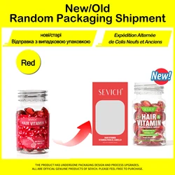 Hair Revitalizing Vitamin Capsules - 30-Pack Smooth & Silk Serum for Frizz Repair and Damage Control (Red 30pcs)