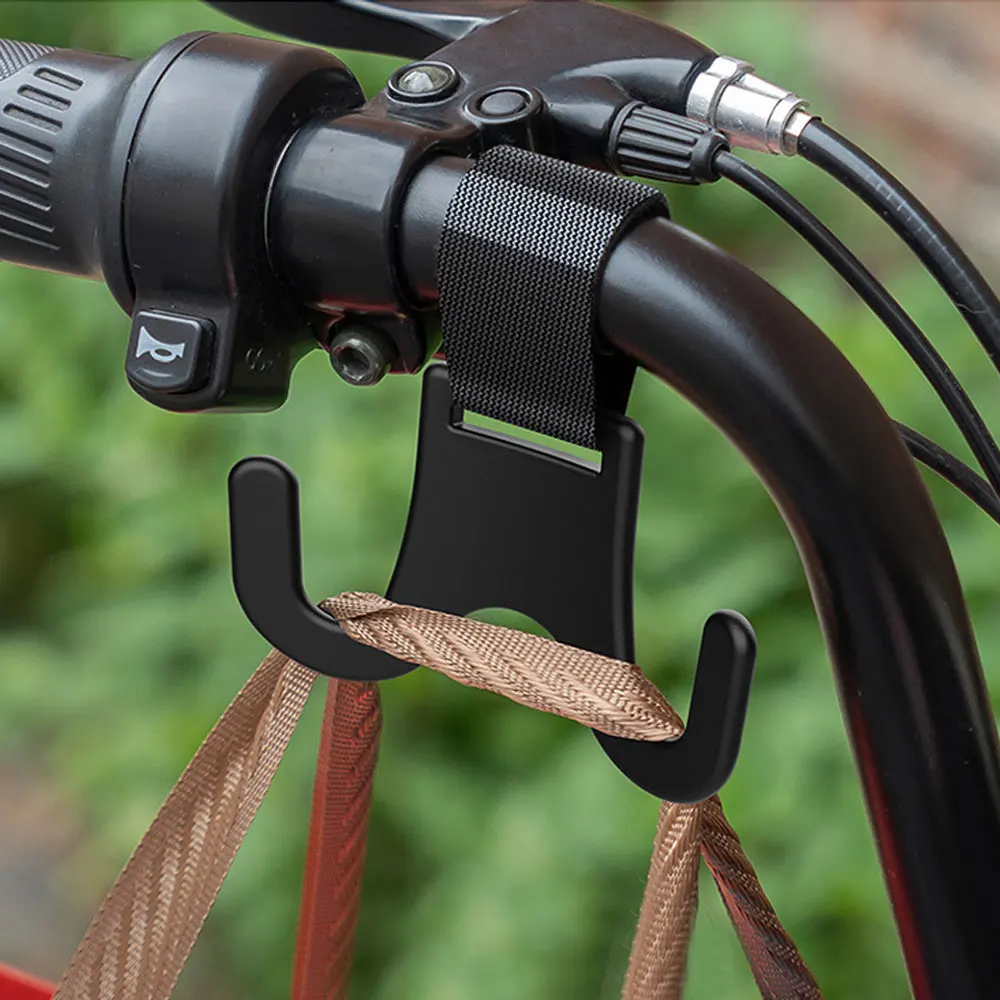 Electric Bike Storage Hanger Hook Fastener Clip Adjustable Bicycle Handlebar Storage Hook Electric Scooter Bike Purse Hanger 1x