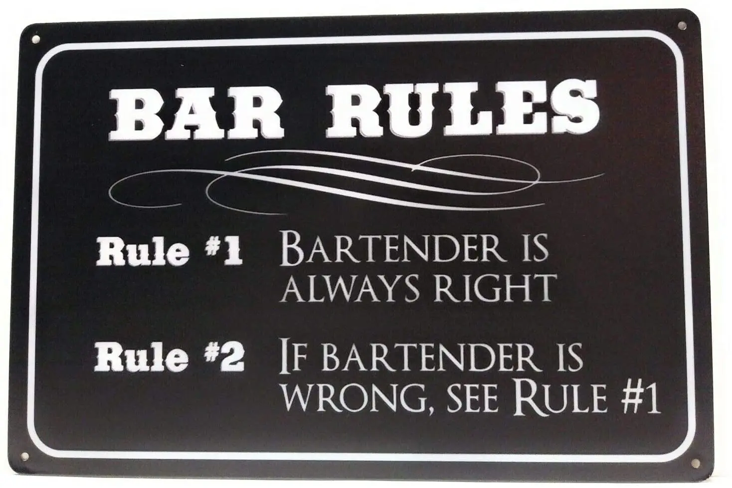 Барные правила Bartender всегда подходят если бармен неправильный Правило № 1 барный