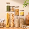 Storage Containers with Lids,Clear Food Jars Fits for Pantry,Coffee Bar,Airtight Canisters for Organizer Pasta,Sugar,Coffee Bean 2