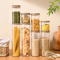 Storage Containers with Lids,Clear Food Jars Fits for Pantry,Coffee Bar,Airtight Canisters for Organizer Pasta,Sugar,Coffee Bean 2