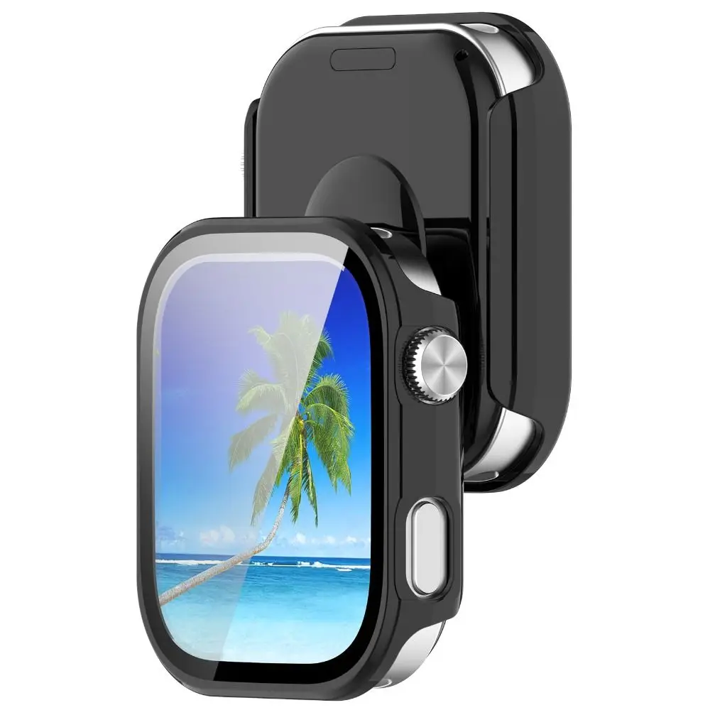 Durable PC+Tempered Glass Protective Case with Anti-Scratch Full Coverage Screen Protector