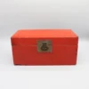 Old Jewellery Box, Red Dowry Wooden Box, Chinese Antique, Home Decoration, Table Accessory 1