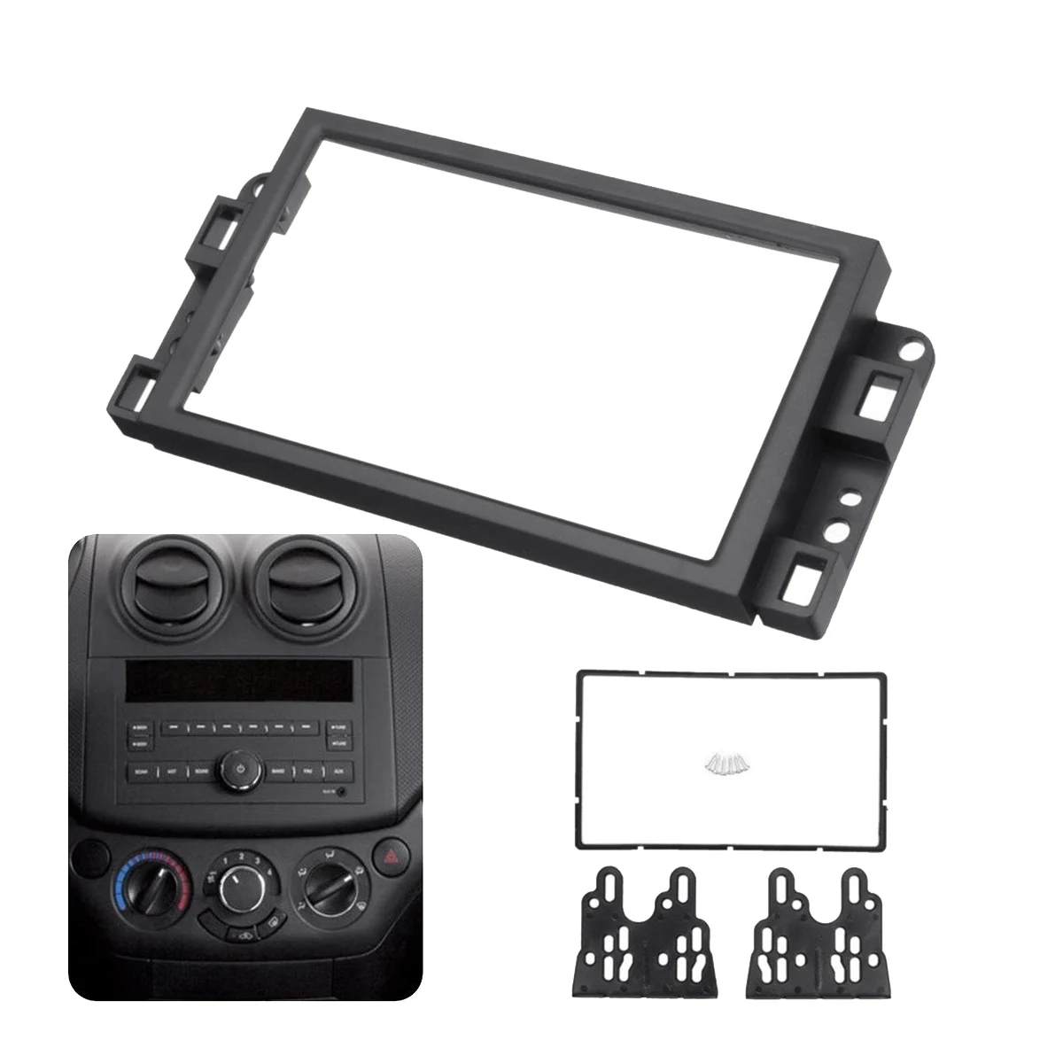 

2Din Car Radio Fascia CD DVD Audio Dashboard Panel Frame for Captiva / / Gentra /