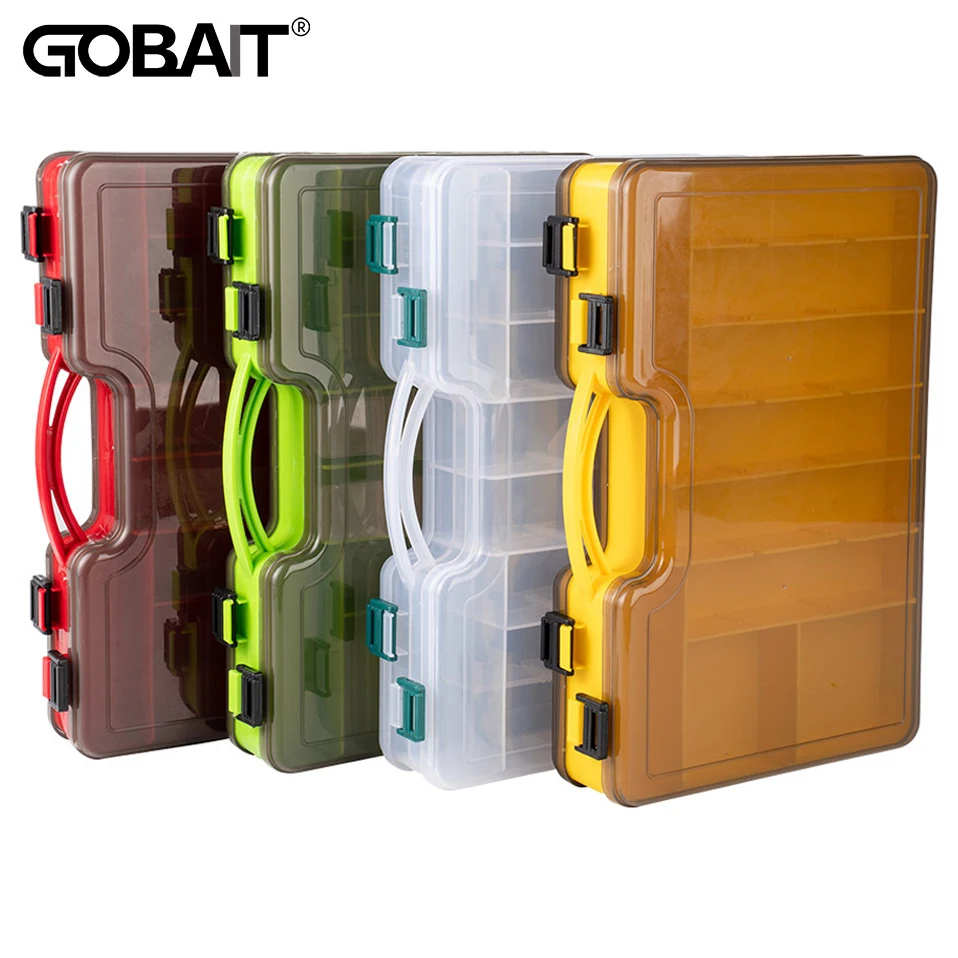 Baffle Fishing Tackle Boxes Double Layer Bait Container Portable Lure  Storage Multi Compartments Big Gear Case Suitcase Tool Box - AliExpress