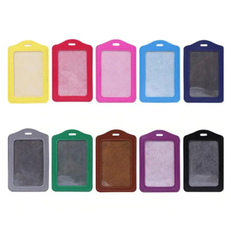 616 PU Leather Material Card Sleeve Holder ID Badge Case Bank Credit Card Badge Holder Student Office Cover wallet card holder credit card holder card holder card wallet card sleeve card sleeves id card case business card holder id card holder document card wallet wallet card bag