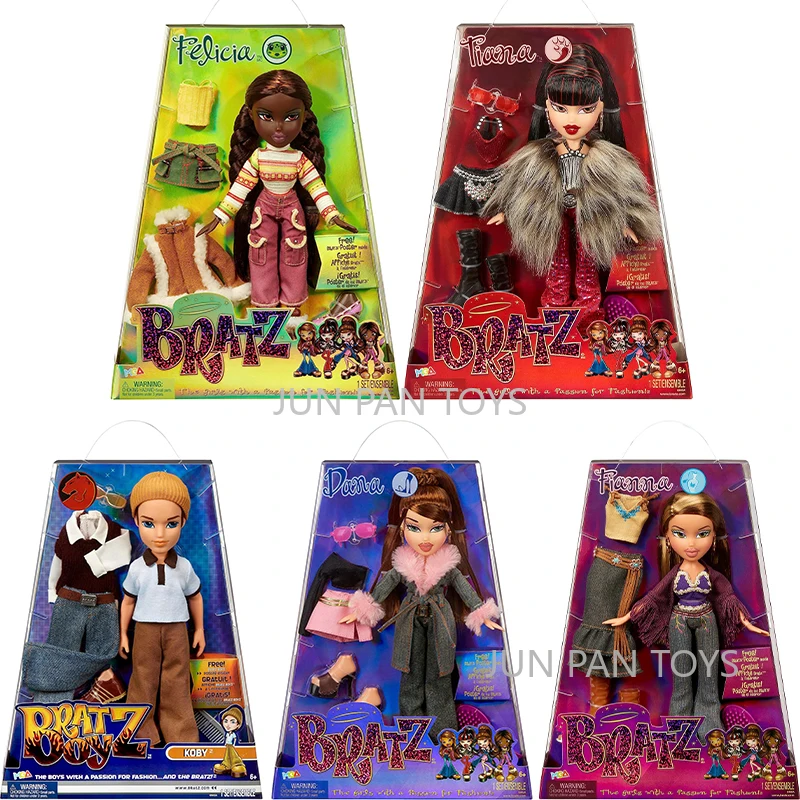 Original Bratz Fashion Doll Series 3 Tiana Felicia Fianna Dana Koby Boyz 2 Outfits Poster Limited Edition Collectible Doll Toys