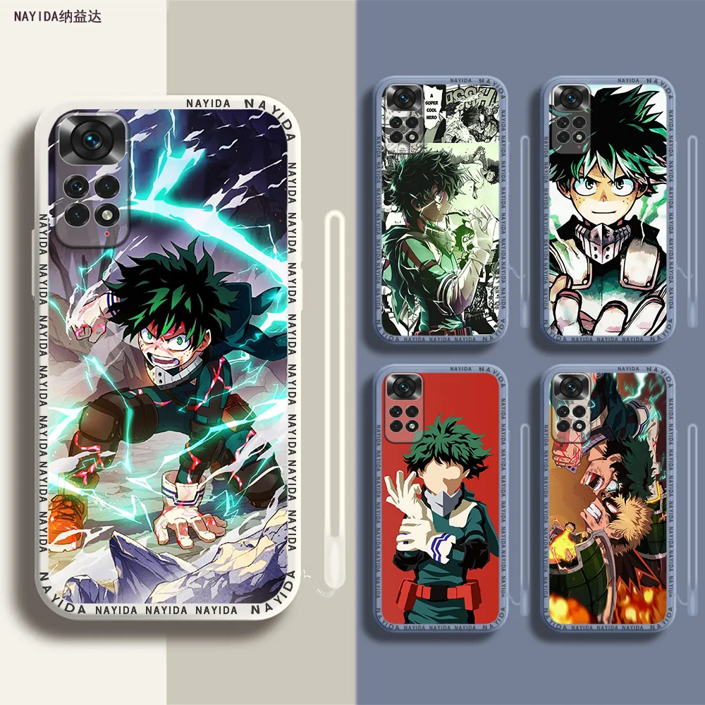 

Phone Case For Xiaomi Redmi Note 12 11 12S Pro Plus 12c 11a 4G 5G Soft Silicone Cover My Boku No Hero