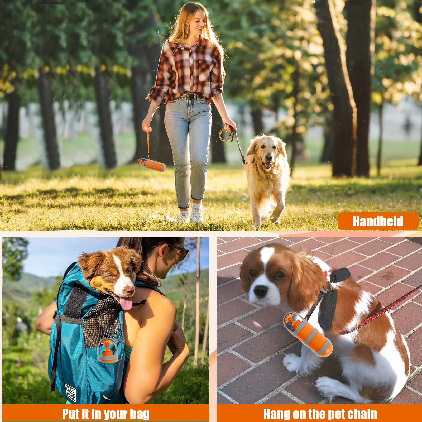 Dog Pooper Scooper Portable Pet Waste Picker with Garbage Bag Handheld Claw Poop Scooper Outdoors Pet Poop Waste Pick-up Cleaner