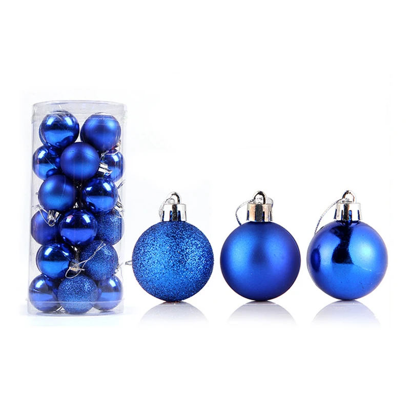 thumbnail image 1 of 24 bolas de Navidad de 3 cm, adornos para árbol de Navidad, bolas colgantes para árbol de Navidad, decoración para árbol de Navidad, regalo de Año Nuevo, 1 of 5