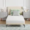 Double mattress 6-inch gel memory foam mattress, medium hardness, PUR American certification box mattress 1