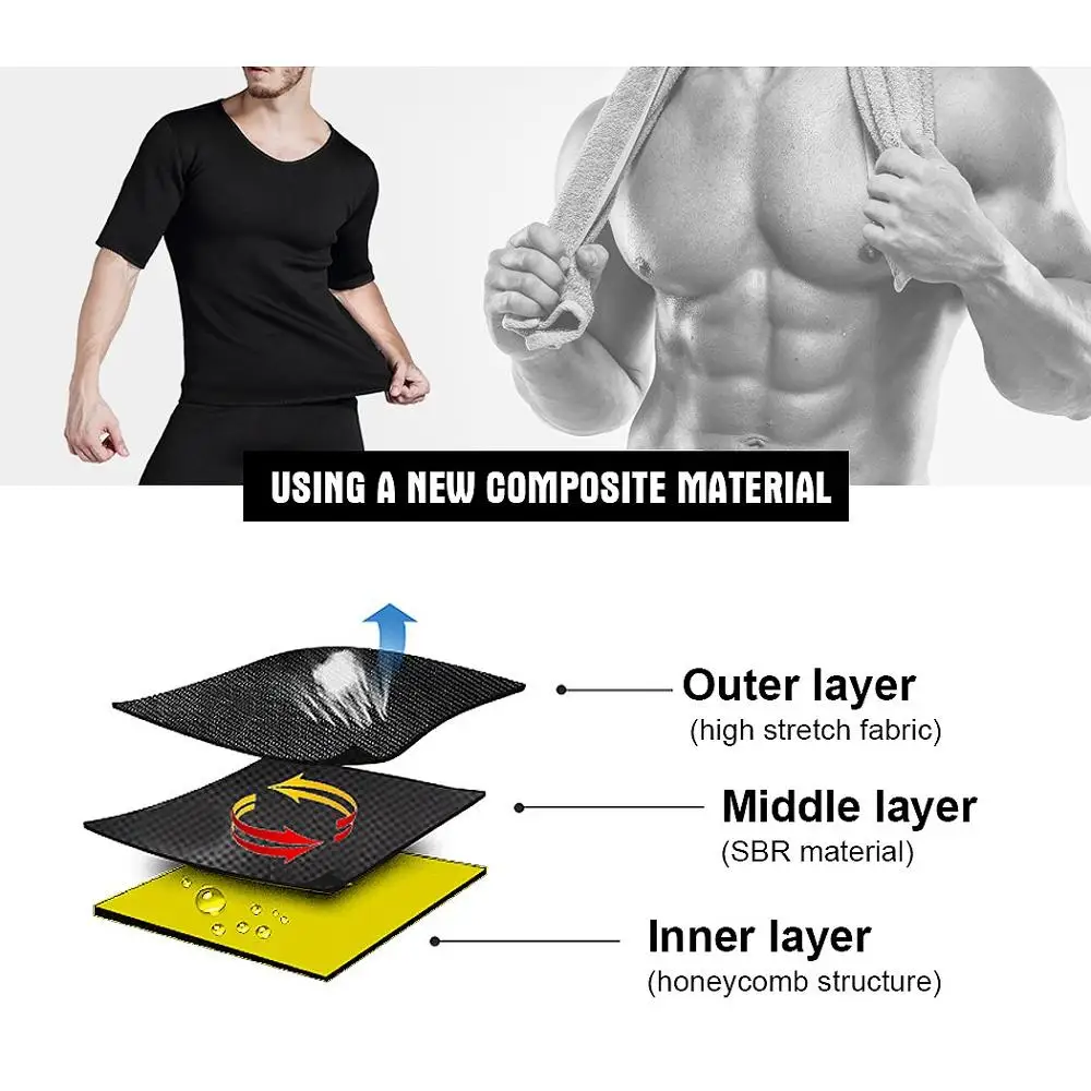 YBFDO Men's Slimming Body Shaper Modeling Vest Belt Belly Men Reducing Shaperwear Fat Burning Loss Weight Waist Trainer Sweat 4