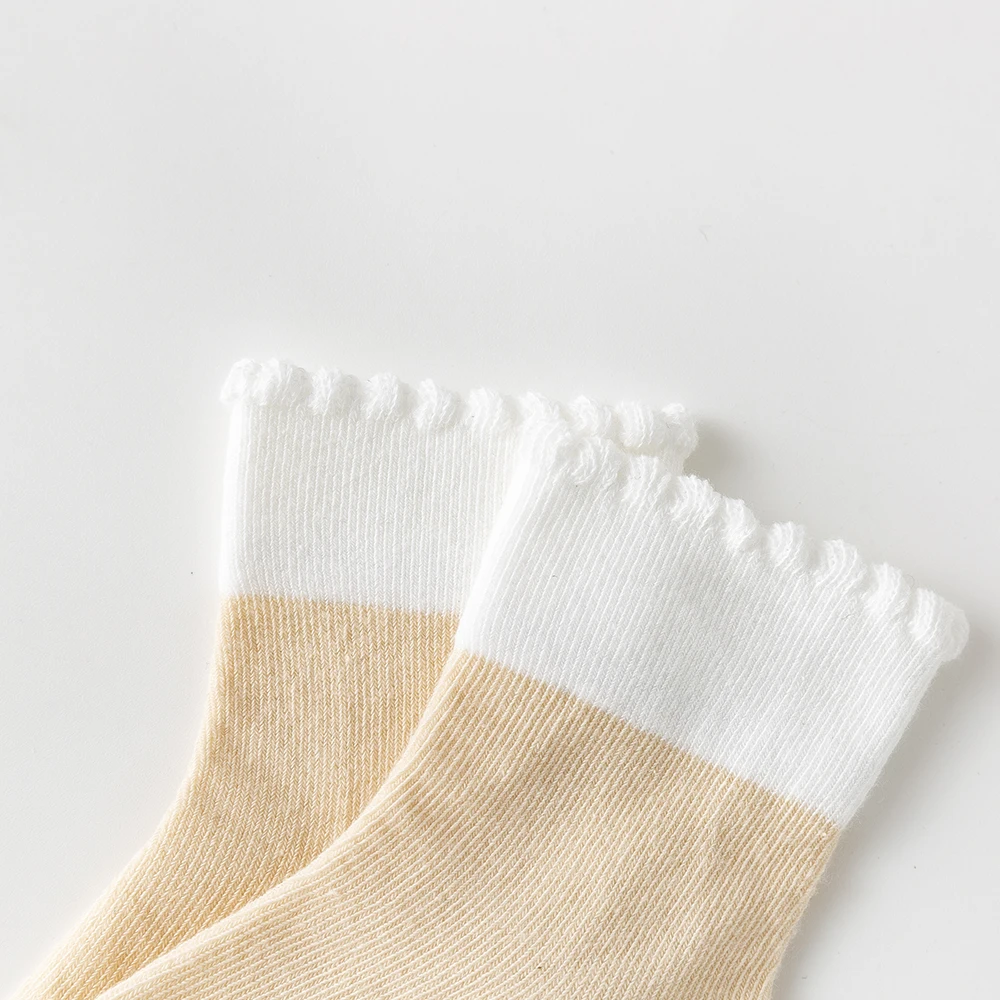 Baby Socks Cotton 5Pairs/lot 0-2Y Baby Girls Boys Toddler Summer Solid Colorful