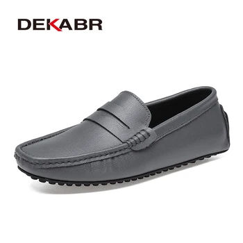 DEKABR – mocassins classiques en cuir pour hommes, chaussures à la mode, confortables et décontractées, nouvelle collection printemps 2022