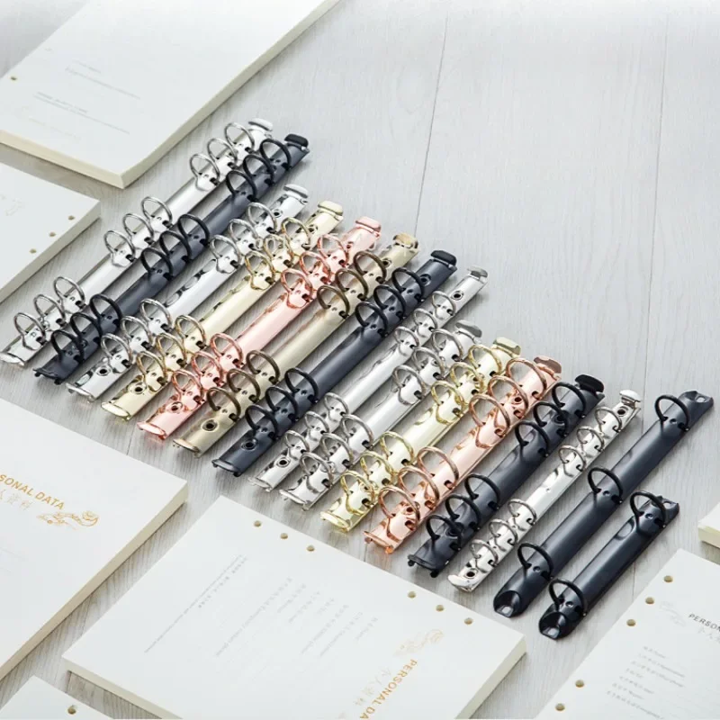 A6/A5/B5 Stationery Accessory DIY Notepad Metal Binder Clip Loose-leaf File Folder Notebook Binding Hoops Ring Binde Accessories photocard binder,notebook binding ring