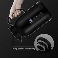 Car Hot Kettle 1300ML Water Boiling Cup 12V/24V Temperature Control LCD Display 304 Stainless Steel for Vehicle Travel Coffee 2