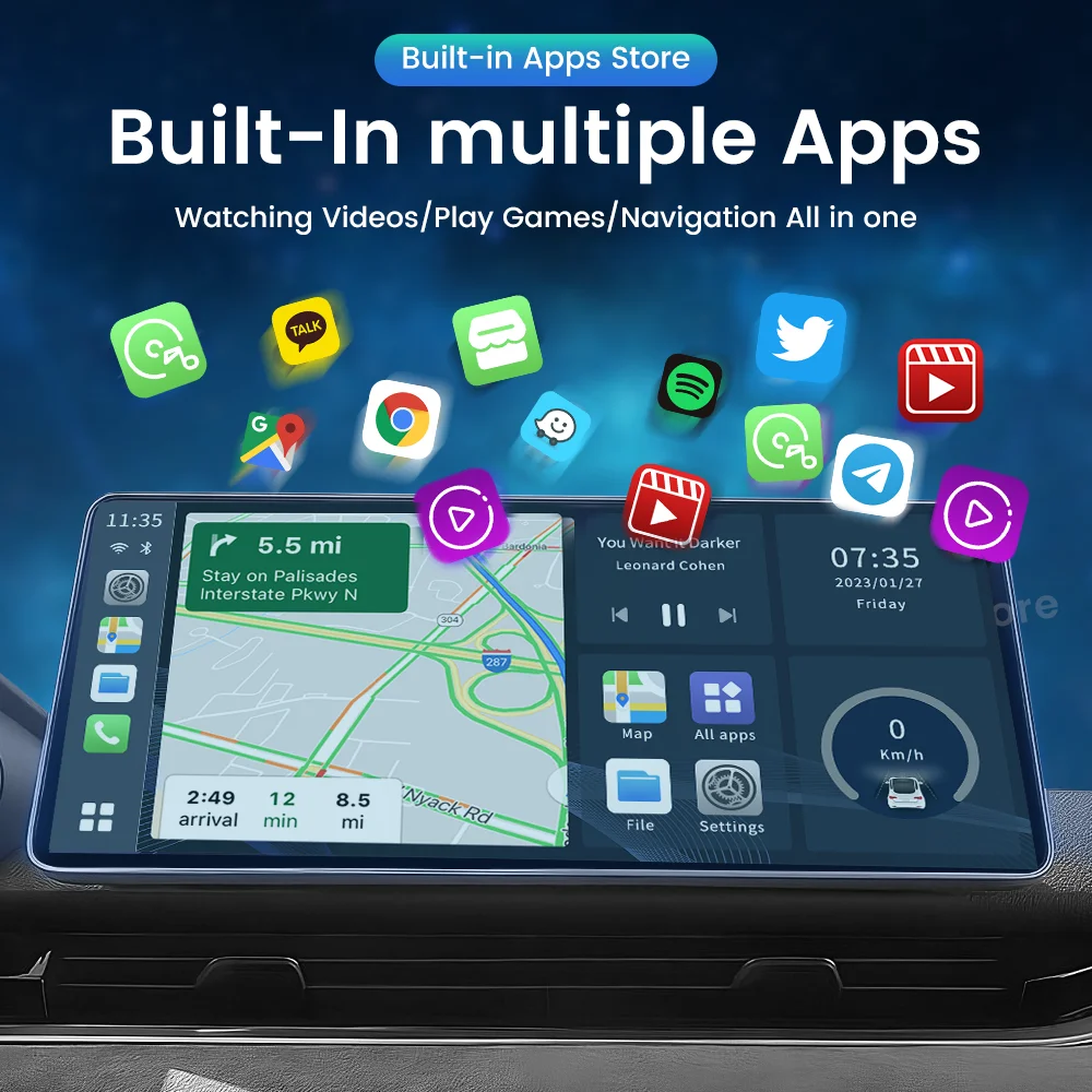 Carlinkit ȵ̵ 13 ī÷ Ai ڽ  ī÷, ȵ̵  QCM6125, 4 + 64GB ȵ̵ Tbox, IPTV ø Ʃ Ƽ